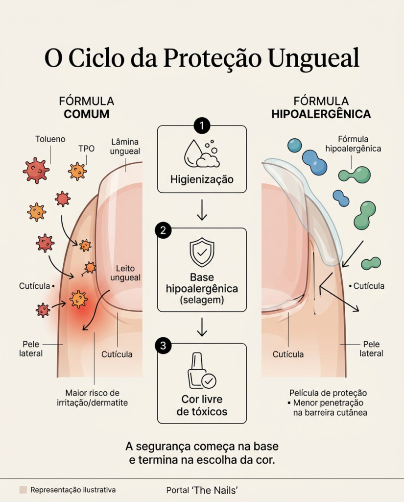 Esmalte Hipoalergênico ou Antialérgico? Entenda a Diferença 10 Infografico Esmalte Hipoalergênico ou Antialérgico Entenda a Diferença